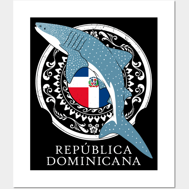 Whale Shark Diving Dominican Republic Wall Art by NicGrayTees